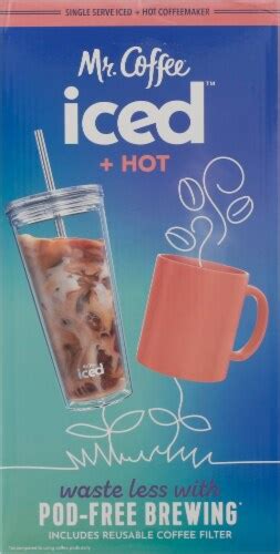 Mr Coffee Iced And Hot Single Serve Black Coffeemaker 1 Ct Ralphs