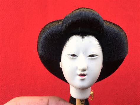 Japanese Doll Head Hina Matsuri Girl D4 51 By Vintagefromjapan On Etsy