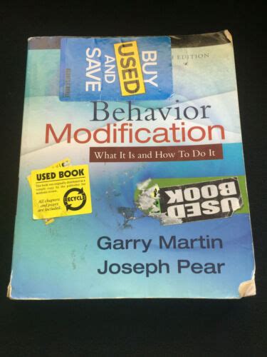 Behavior Modification What It Is And How To Do It Garry Martin Joseph