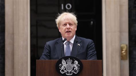 Bbc News Boris Johnson S Resignation Speech