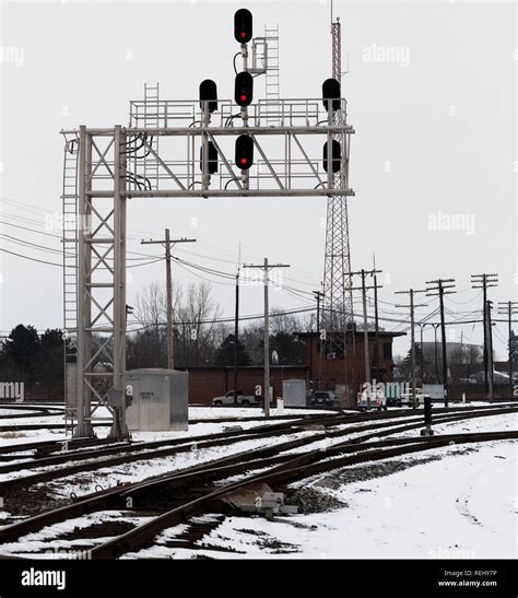 Railroad Switch Yard High Resolution Stock Photography And Images Alamy