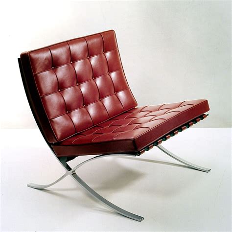 It was designed in 1929 by mies van der rohe from the original german pavillion building was taken down, but due the the success of the design. Barcelona Chair in Red by Mies Van ... | Home & Decor ...