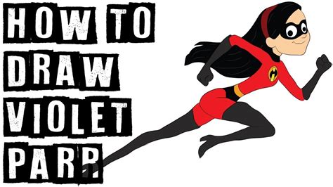 How To Draw Violet Parr From Incredibles 2 Step By Step Speed Drawpin