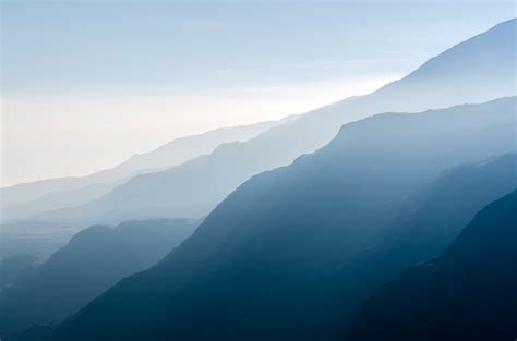 Mountainsides In The Mist Image Free Stock Photo Public Domain