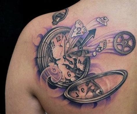 Broken Clock Tattoo Watch Tattoo Design Pocket Watch Tattoos Watch