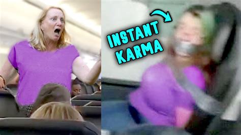 karen gets instant karma in the airport for this youtube