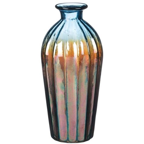 10 5 Iridescent Glass Vase Overstock 27734852