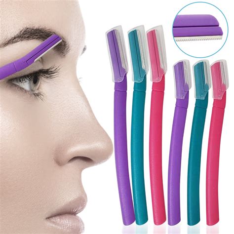Nylea Eyebrow Razor 6 Pack Facial Razor With Precision Cover Walmart