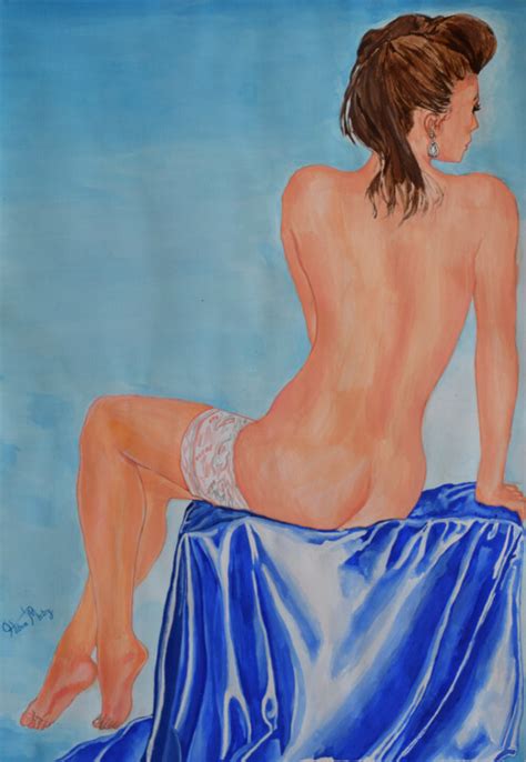Nude Woman Painting Pintura Por Hiten Mistry Artmajeur
