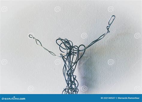 Metal Wire Figure Of Jesus Christ Stock Image Image Of Passion