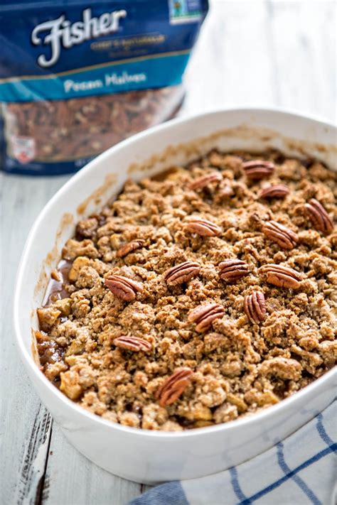 Apple Crisp with Oatmeal Pecan Crumble Topping | Good Life ...