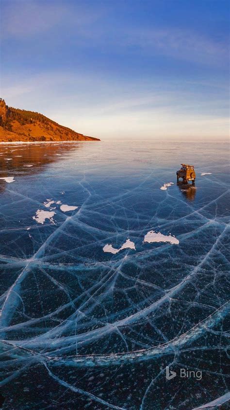 Lake Baikal Russia Lock Screen Photo Daily Pictures Aerial View How