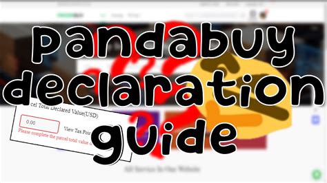 How Much To Declare On Pandabuy｜pandabuy Declaration Guide 2023 Youtube