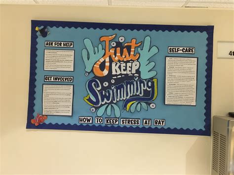 Just Keep Swimming Finding Nemo Themed Bulletin Board Ra Bulletin