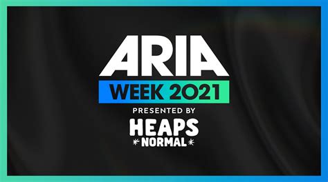 2021 Aria Week Presented By Heaps Normal Full Panel Details