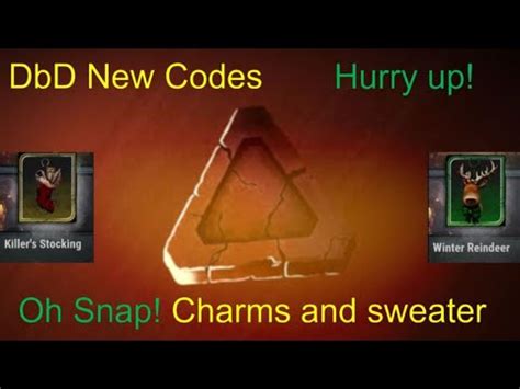 These new dead by daylight codes will reward you some free charms and free bloodpoints; Dbd Codes New : Dead By Daylight Codes Updated Feb 2021 ...