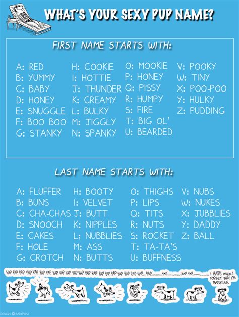 Discover Your Sexy Pup Name You Dirty Dog Barkpost
