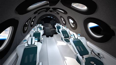 Virgin Galactic Reveals Sleek Cabin Interior Of Spaceshiptwo Spaceliner