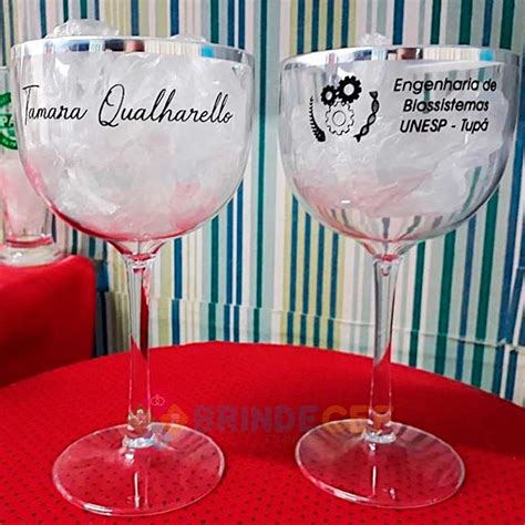 Download Taça de Gin de Acrílico Com Borda Metalizada 475ml ...