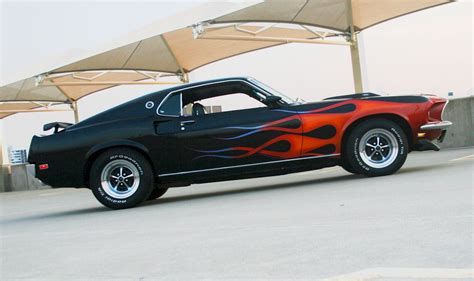 Black 1969 Mach 1 Ford Mustang Fastback Photo Detail
