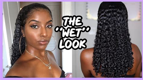 I Tried The Wet Look On My Natural Hair Very Detailed Youtube