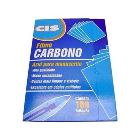 Papel Carbono Filme A4 Azul 302000 100fl Cis Papéis Magazine Luiza