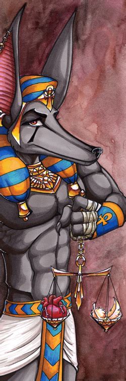 Anubis And The Scales By Lizardbeth On Deviantart