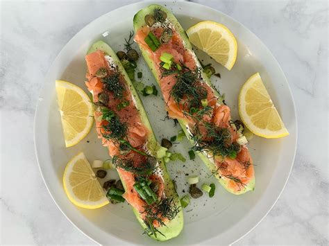 Cucumber Boats With Smoked Salmon Absolutely Flavorful Recipe