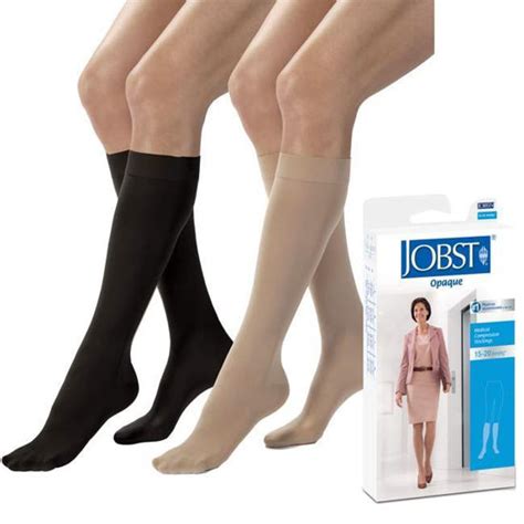 Jobst Opaque Medical Legwear Womens Knee High 15 20mmhg Compression