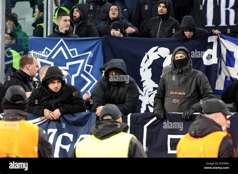 Turin Italy 07th Dec 2016 The Ultras Group Of Bad Blue Boys Of