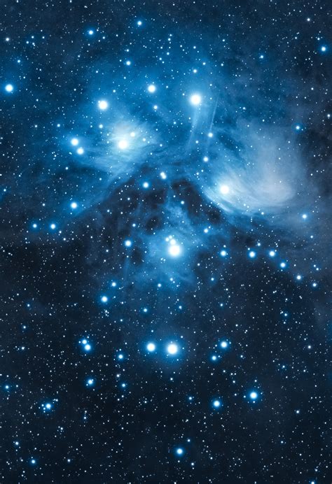 M45 Pleiades Star Cluster Two Scope Capture Astrophotography