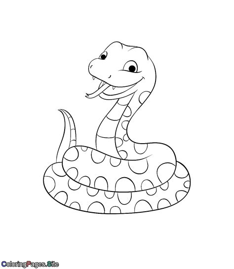 Snake Coloring Page Printable