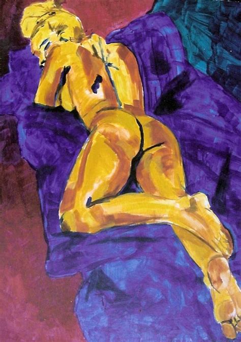 Colourfull Nude Painting By Joanne Claxton Fine Art America