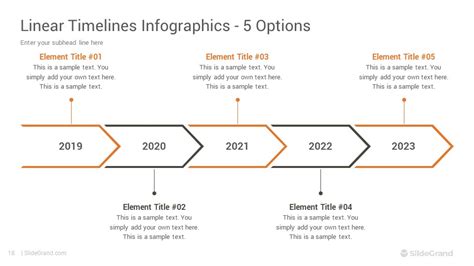 Linear Timelines Infographics PowerPoint Template Designs SlideGrand