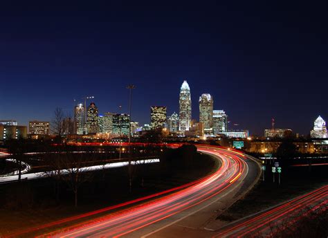 Charlotte Skyline View Of Charlotte From The Central Ave Flickr
