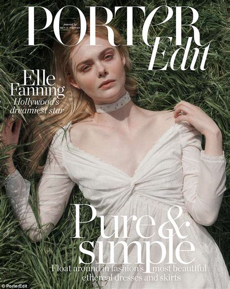 Elle Fanning Wows In Edgy Cover Shoot For Porteredit Daily Mail Online