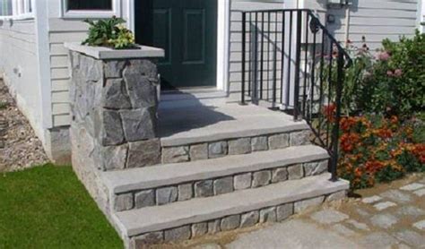 Painted Concrete Steps Pictures Winsome Outside Staircase Ideas Diy It