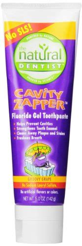 The Natural Dentist Cavity Zapper Fluoride Gel Toothpaste ...