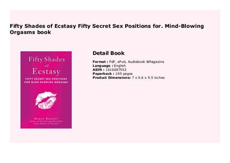 Fifty Shades Of Ecstasy Fifty Secret Sex Positions For Mind Blowing Orgasms Book 328