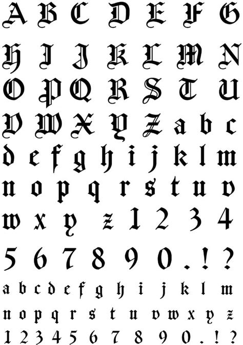 9 German Calligraphy Fonts Images German Gothic Font German