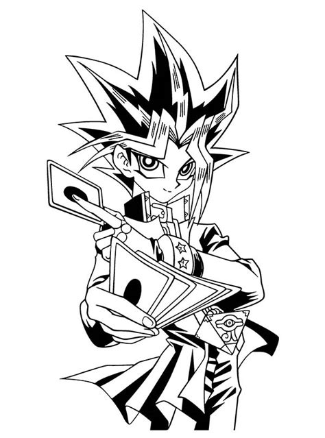 1st edition cards also seem to have a darker print coloring than their unlimited edition cards. Yugi Muto Trump Card in Yu Gi Oh Coloring Page - NetArt