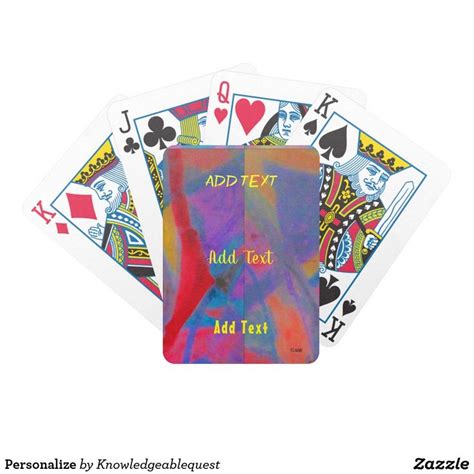 Personalize Bicycle Playing Cards Bicycle Playing Cards Custom Deck