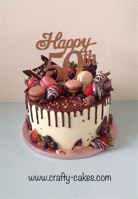 50th Birthday Cake Chocolate Birthday Cake Decoration 40th Birthday Cakes Birthday Drip Cake