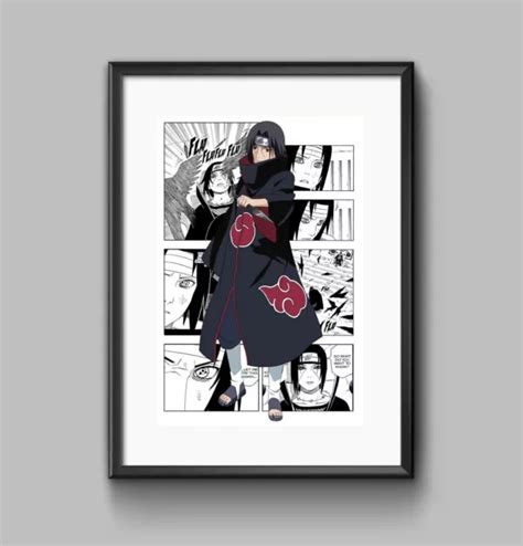 Poster A4 Itachi Uchiha Naruto Shippuden Manga Anime Made In
