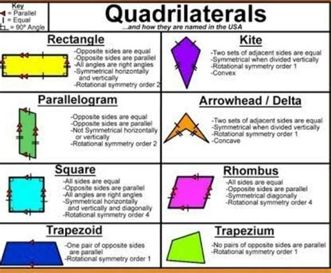Types Of Quadrilateral And Their Properties Brainly In
