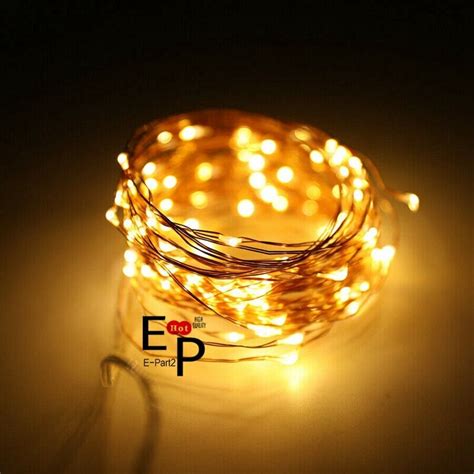 Led String Fairy Lights Copper Wire Battery Powered Waterproof 20 50