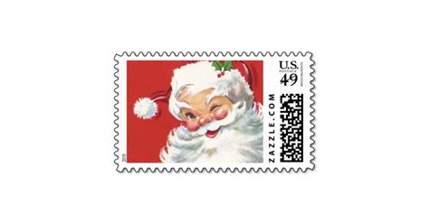 Santa Claus Vintage Christmas Postage Christmas Stamps