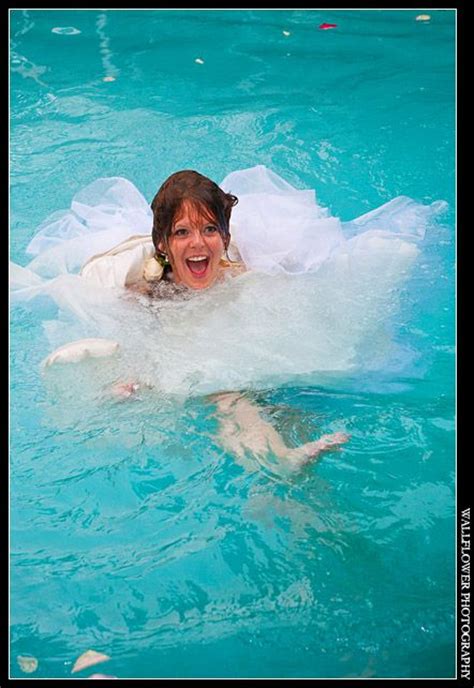 Bride Swimming In Pool Pool Pool Float Swimming