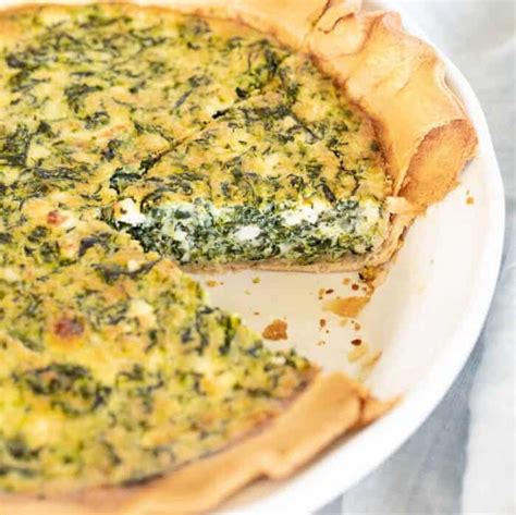 Easy Spinach And Feta Quiche Recipe Julie Blanner