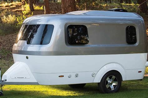 Airstreams New Mini Trailer The Nest Uses Fiberglass For The First